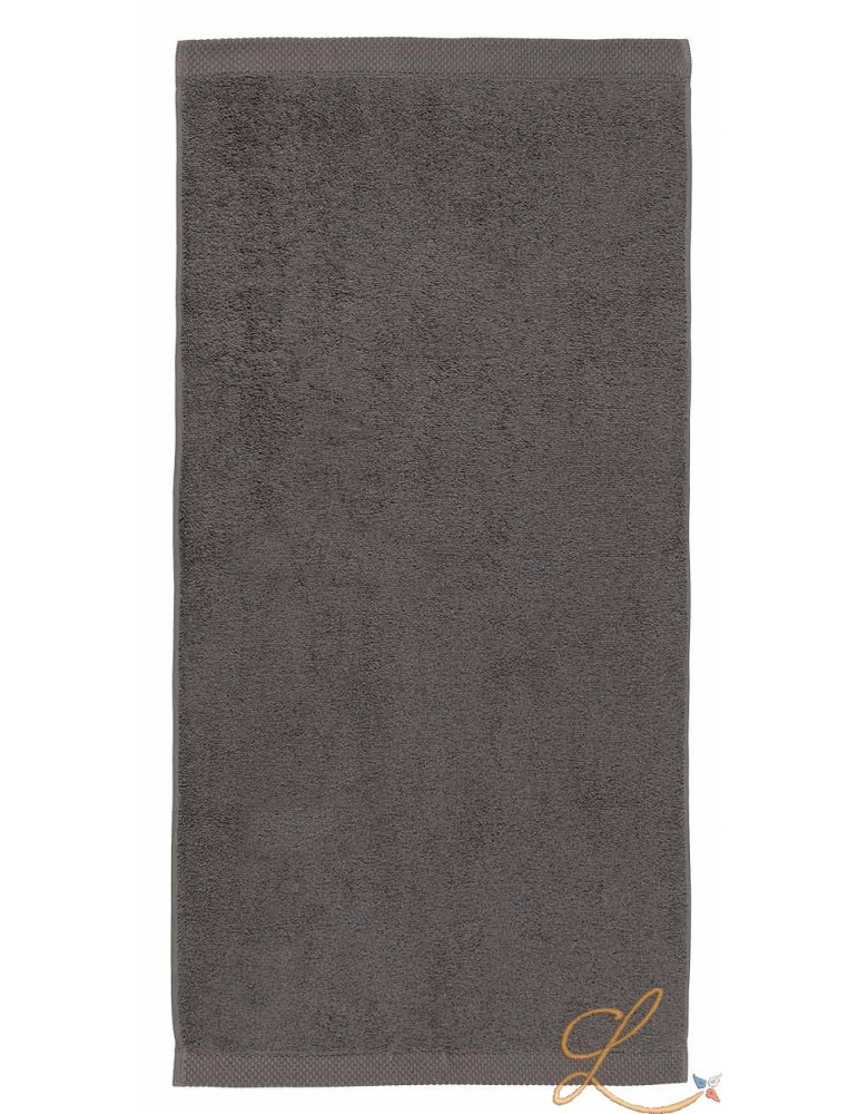 Drap de bain gris foncé à personnaliser
