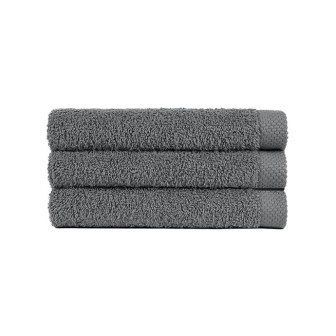 Drap de bain gris foncé personnalisé