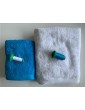 Ensemble blanc, turquoise