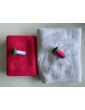 Ensemble blanc, fushia