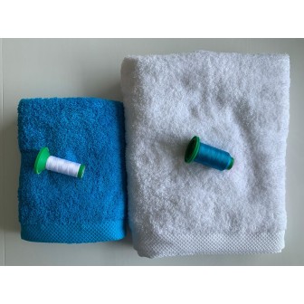 Ensemble bleu turquoise, blanc