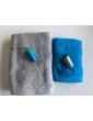 Ensemble bleu turquoise, gris clair
