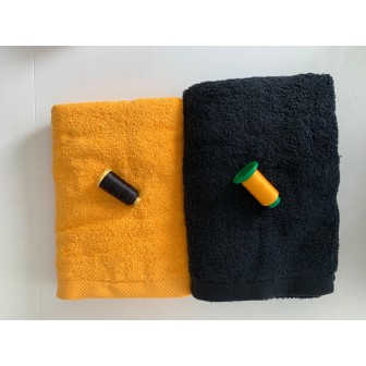 Ensemble jaune soleil, noir