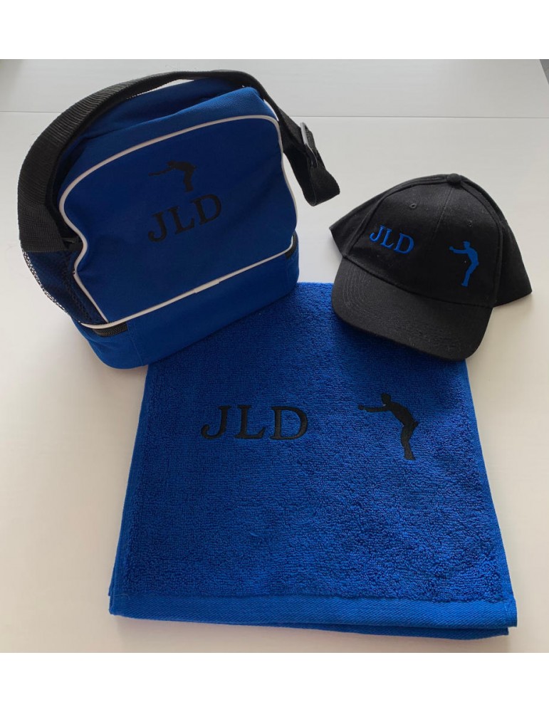 Ensemble personnalisé de pétanque avec sac, casquette et serviette de sport