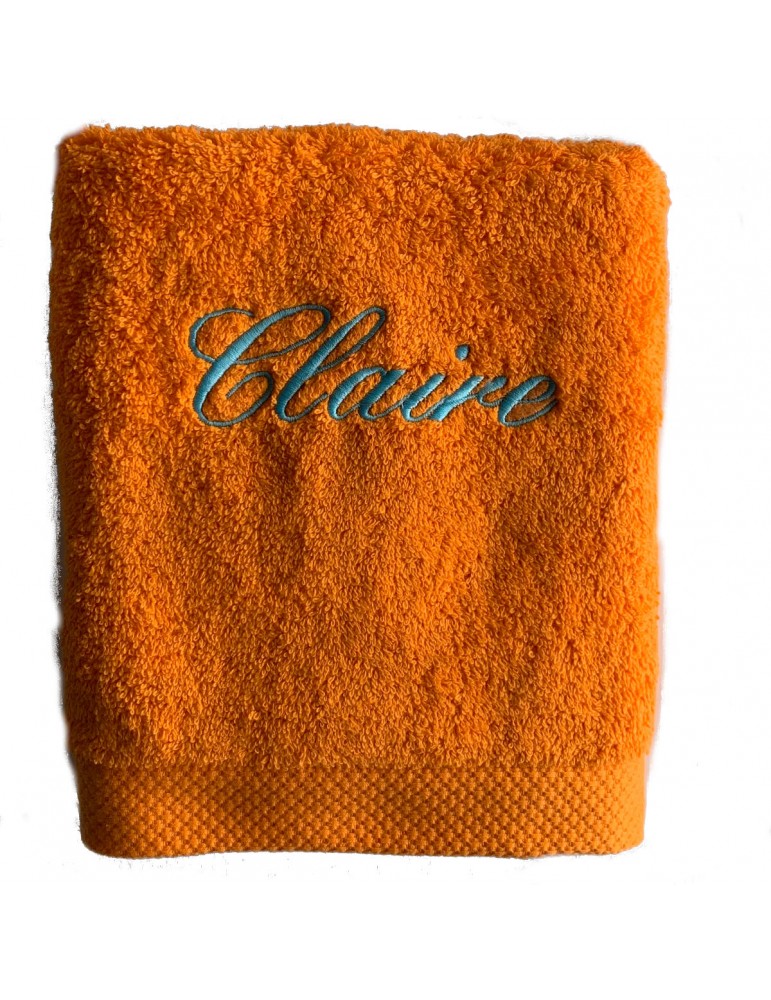 Drap de bain personnalisé prénom Claire