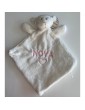 Doudou agneau personnalisé avec broderie prénom Nova et motif cœur