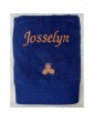 Serviette De Bain Bleu Marine Personnalisée, à portée d'iode !