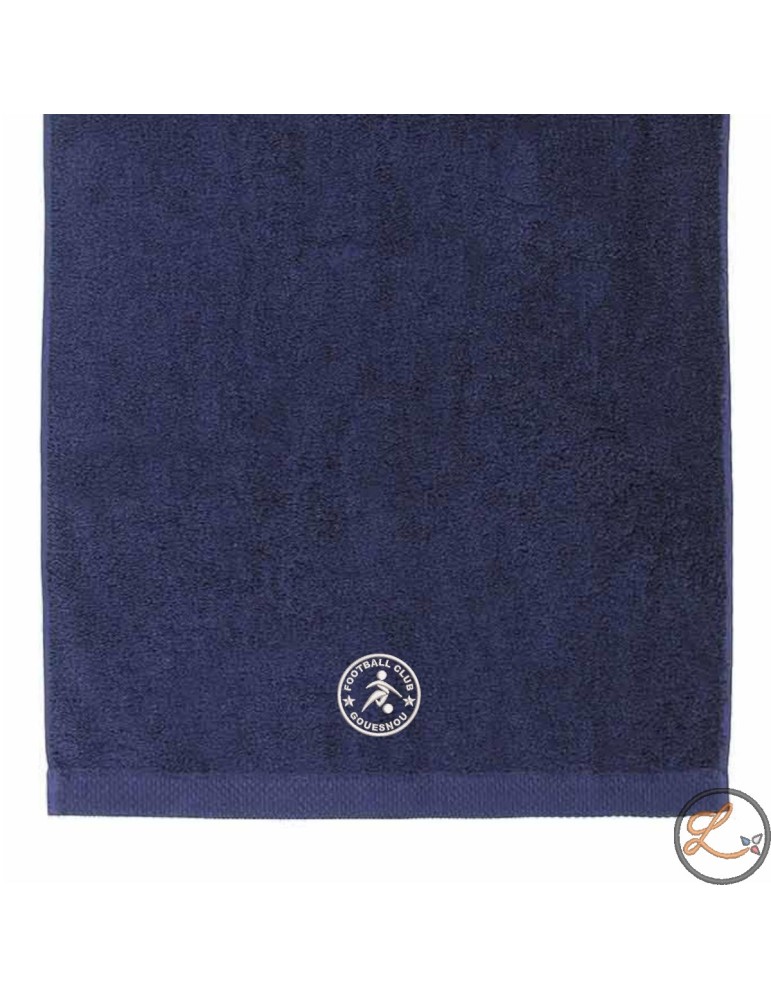 Serviette de bain bleu marine FC Gouesnou