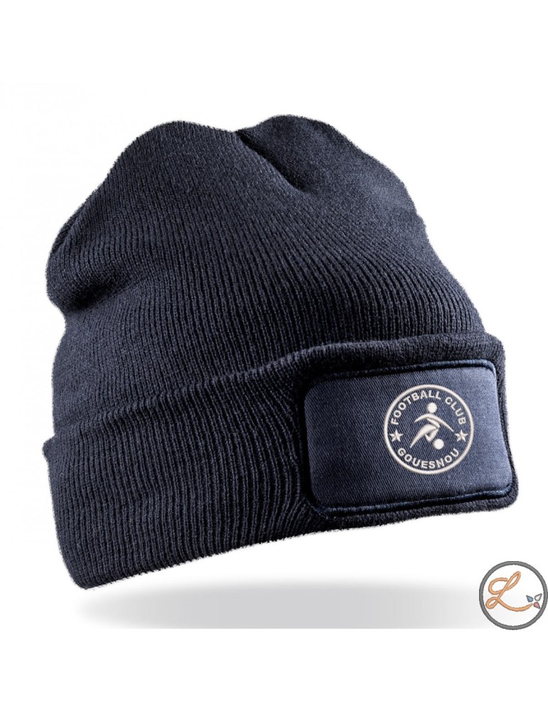 Bonnet bleu marine brodé FC Gouesnou