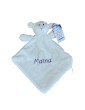 Doudou plat agneau brodé prénom Maïna