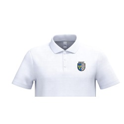 Broderie blason héraldique polo Brest, personnalisation textile Gouesnou Finistère