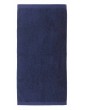 Drap de bain bleu marine personnalisé et brodé en Bretagne
