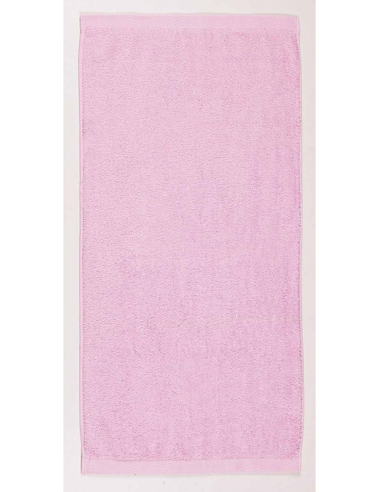 Drap de bain rose personnalisé