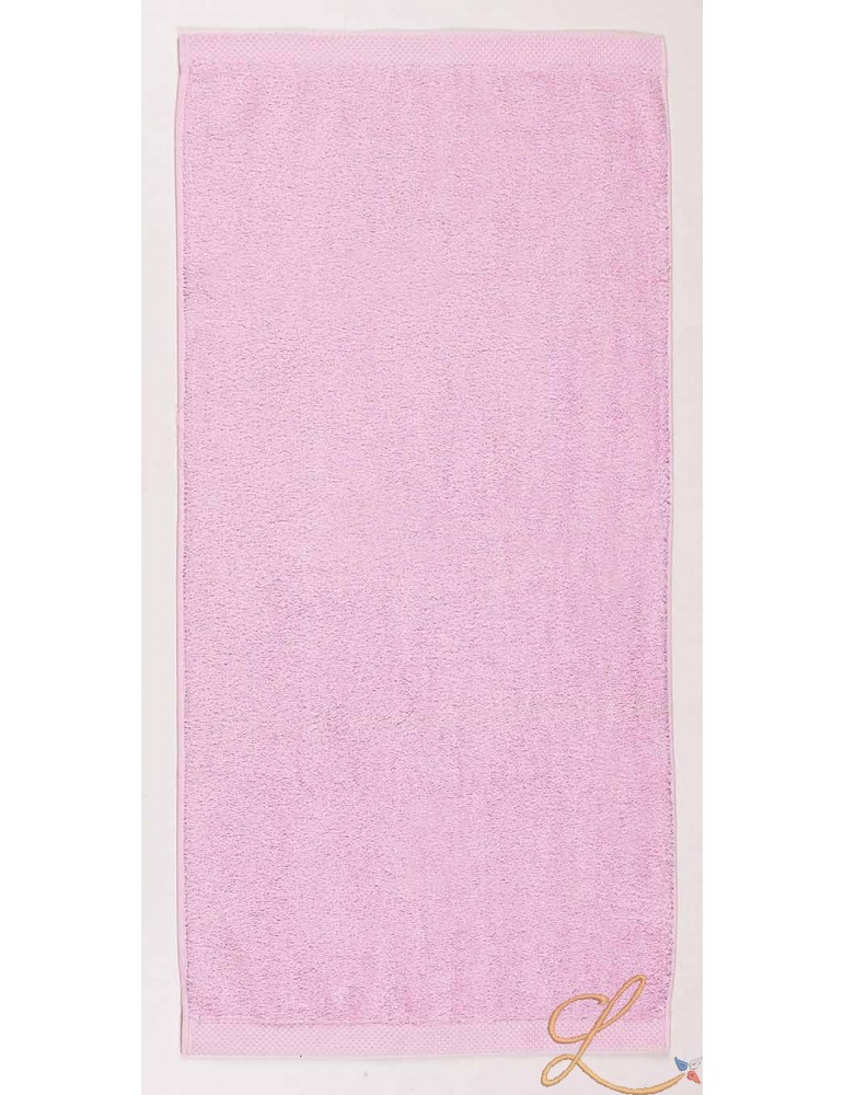 Drap de bain rose personnalisé