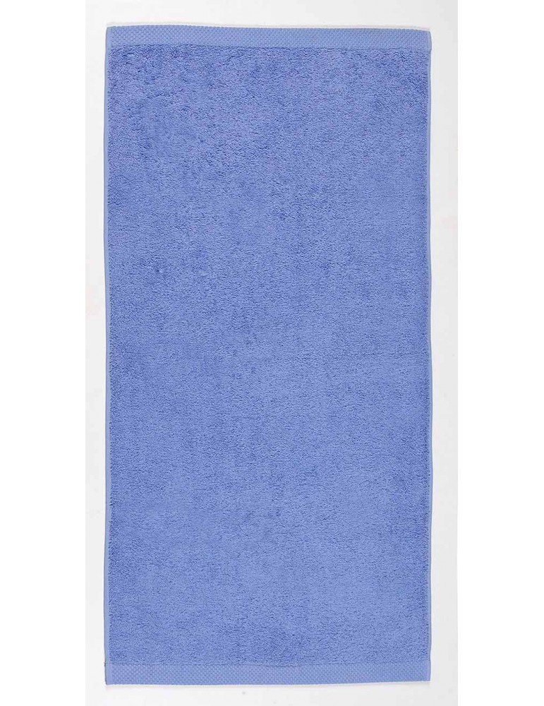 Drap de bain bleu azur personnalisé