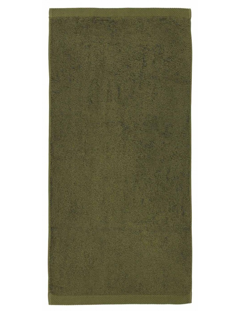 Drap de bain kaki personnalisé