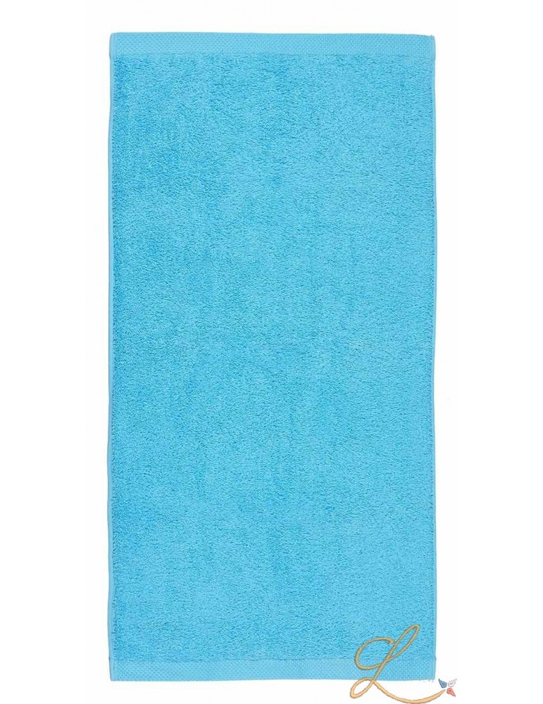 Drap de bain bleu océan personnalisé