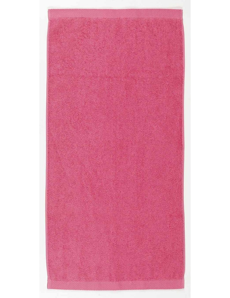 Drap de bain framboise à personnaliser
