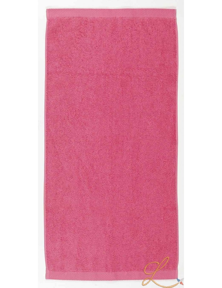 Drap de bain framboise à personnaliser