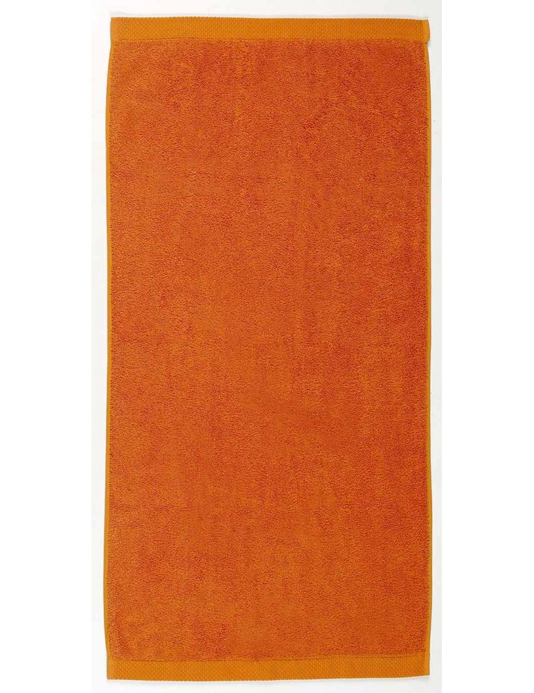 Drap de bain mandarine à personnaliser