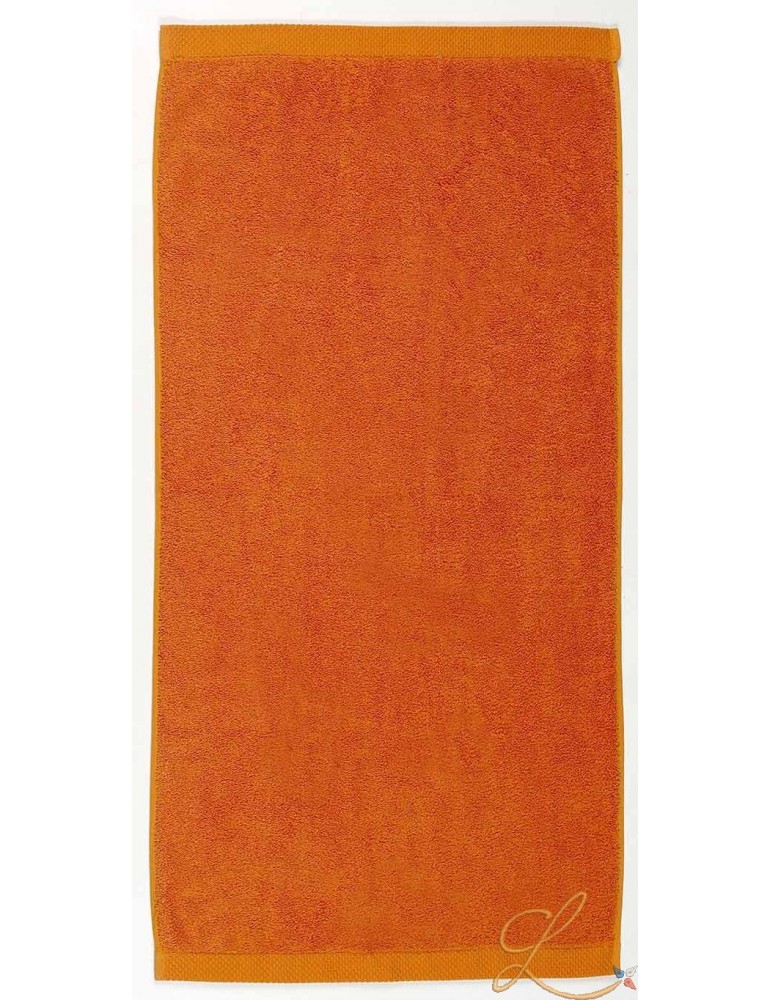 Drap de bain mandarine à personnaliser
