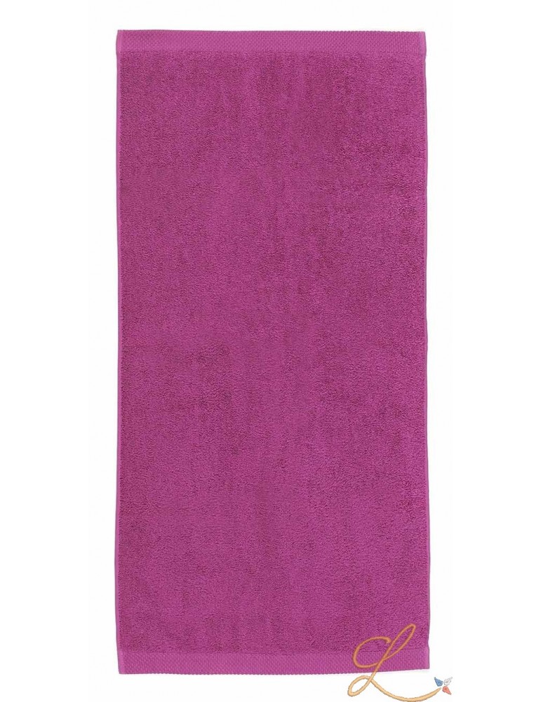 Drap de bain mauve à personnaliser