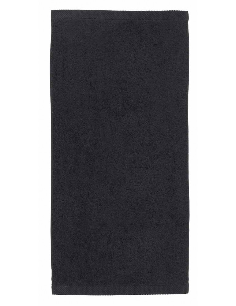 Drap de bain noir à personnaliser