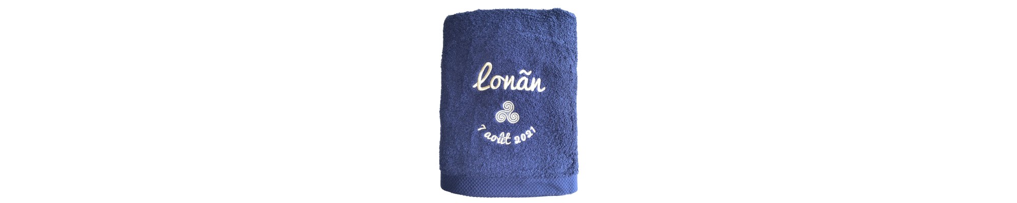 Draps de bain personnalisés et brodés en coton haut de gamme